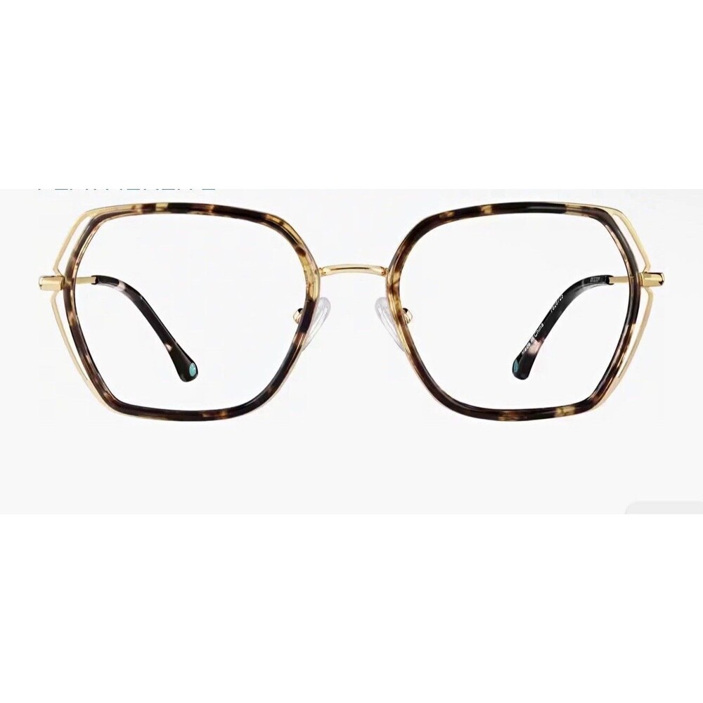 Tortoise Shell Geometric Full Rim Eyeglass Frames 54-19 MPN 7828725